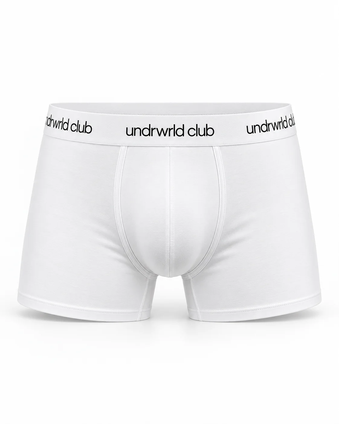 White boxer brief from the undrwrld club launch collection